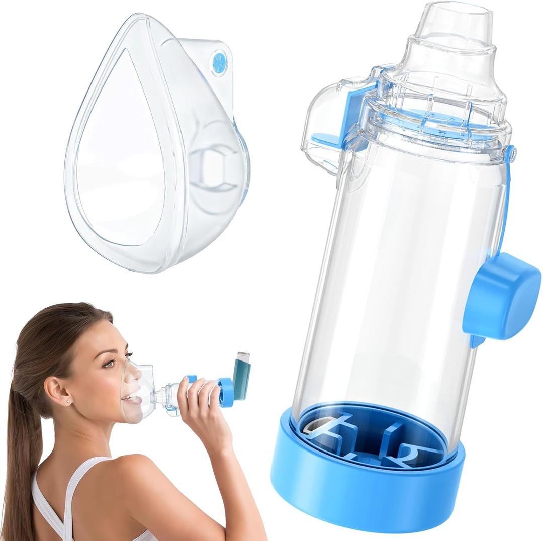 Inhaler Spacer for Adult and Kids NESSI OTC SPACER (Blue/Adult)