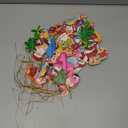 Amyhill 36 Pieces Beach Christmas Ornaments for Tree Beach Santa Holiday Decorations Wooden Santa Palm Tree Tropical Flamingo Boat Surfboard Hanging Ornaments for Christmas Decor