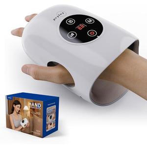 Pryfey Hand Massager, 9 Modes 9 Intensities Hand Massage, Cordless Hand Massager for Arthritis and Carpal Tunnel, Gift for Christmas Men Women Parents Relaxation at Office,White