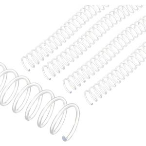 PATIKIL 16mm(5/8") Plastic Spiral Binding Coils, 20 Pcs Binding Spirals 140 Sheet Capacity 3:1 Pitch Binding Spirals for Binding Paper Sheets, Transparent