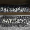 2 Pack Bathroom Signs Decorative Cast Iron Retro Metal Door Plaque Women Men Farmhouse Cute Decoration for Restroom Home Decor Wall Art Decor for Office Shop Hotel Bar Restaurant