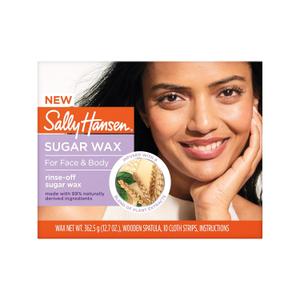 Sally Hansen Wax Kit RinseOff Sugar Wax | Face & Bikini Hair Removal | Vegan, No Drip, Salon Results at Home