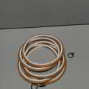 PATIKIL 5 Pieces 8 Inch Embroidery Hoops Frame Round Imitated Wood Circle Cross Stitch Hoop Ring for Embroidery Art Craft Handy Sewing Decoration