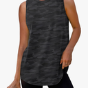 Womens Workout Tank Tops Lightweight Sleeveless Shirts for Women Loose Fit Tops for Athletic Running Tennis Yoga, L