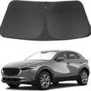 Windshield Sun Shade Compatible with Mazda CX-30 2019-2024 2025 2026 CX30 Accessories Foldable Sun Visor Protector Sunshade Blocks Rays & Heat