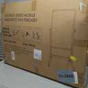 VOWNER Rolling Whiteboard, 40” x 28” Double Sided WhiteBoard on Wheels, Height Adjustable Dry Erase Board with Stand, Magnetic Mobile White Board for Office, Home, Classroom, White