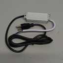 LED Driver 24 Watts Waterproof IP67, 12V DC Power Supply 2A,120V AC to 12V DC Converter, with 3-Prong Plug and 4.9 Feet Cable - Ideal Power Supply for LED Strips and Lights