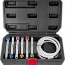 BILITOOLS Brake Bleeder Wrench Set, 7 8 9 10 11 12 MM Brake Bleeding Wrench Set with Non-Return Check Valve