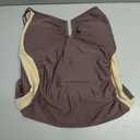 Aleumdr Womens One Piece Swimsuits Tummy Control Bathing Suit U-Wire Cutout Ruched Slimming Swimwear (XX-Large, Dark Brown)