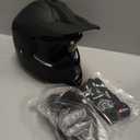 Youth Dirt Bike Helmet DOT Certified - Full Face Motorcycle Helmet for Off-Road, ATV, Street Riding, Includes Adjustable Goggles & Protective Gloves