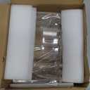 Acrylic Magazine File Holder, 4 Vertical Compartments Desk Document Sorter Organizer, Clear Folder Rack Binder for Office, Documents, Tablets, Magazines, Books  Home/Classroom Rack (B5, 4 Sections)