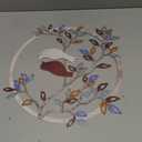 Ferraycle Metal Wall Art Bird on Tree Branch Silhouette Bird Art Decor for Living Room Garden Bedroom Office Home Wall Housewarming Party Decor(Vintage Color)