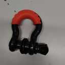 Ring Shackle Tow Truck Hook 3/4 D Ring Shackle 4.75 Ton Tow Truck Hook with Protective Cover Fit Universally(Style 3)