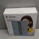 JISULIFE Portable Neck Fan, Hands Free Bladeless Fan, 5 Speeds, 4000 mAh Battery Operated Wearable Personal Fan, Twistable, Rechargeable, Gift for Women Men-Blue