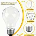 100 Watt Incandescent Light Bulbs, E26 A19 100W Stepless Dimming Light Bulbs 1020lm, 3000K Soft Warm White, Vintage Clear Glass Incandescent Filament Bulb for Home (6pack)