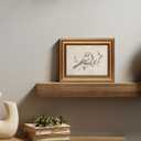 Gold Framed Wall Art Vintage Minimalist Birds Canvas Art Farmhouse Animals Picture Sketch Wall Decor Antique Prints Rustic Paintings Country Artwork for Bedroom Bathroom Living Room 8x10 Inch