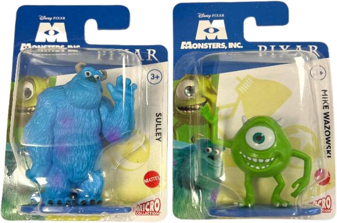 Monsters, Inc. Mini Figures Cake Toppers Set of 2 - Sulley and Mike Wazowski