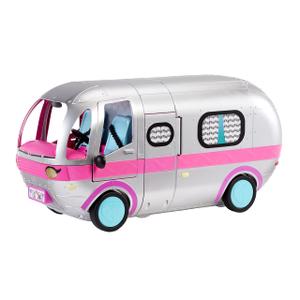 LOL Surprise Glamper – Metallic Silver, Fashion Camper Deluxe Doll Playset, 55+ Surprises, Fully Furnished, Working Lights and Sounds, Gift for Kids 4+