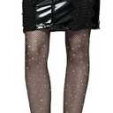 2 Pack Sparkly Fishnet Stockings for Women, Sexy High Waist Tights Rhinestone Fishnets Party Pantyhose (Sparkly - Black and Nude)