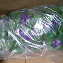 GLANT Expandable Fence Privacy Screen for Balcony Patio Outdoor,Decorative Faux Ivy Fencing Panel,Artificial Hedges (Single Sided Leaves) (1, Purple Flowers)