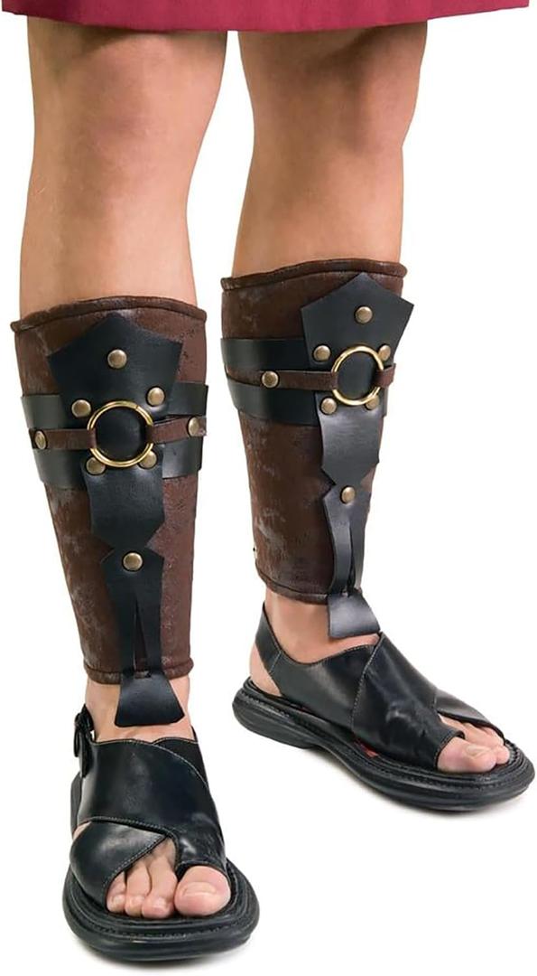 Rubies Boys Roman Leg "Armor" Costume Accessory for Themed Parties and Halloween, As Shown, One Size US
