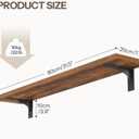 HOOBRO Floating Shelves for Wall, 31.5" Wall Mounted Shelves Set of 2