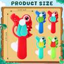 24 Pack Mini Portable Fans with Cards Gifts Cute Animal Fruit Ice Cream Handheld Press Cooling Fans for Summer Birthday Party End of the Year Pool Outdoor Activity Prize Exchange(Dinosaur)
