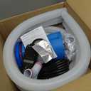 300 GPH ETL Certified Pool Filter Pump for Small Above Ground Pool | Pool Cartridge Filter Pump System with GFCI, Safety & Reliable Water Circulation Pumps - Rapidly Capture Debris - Dark Blue