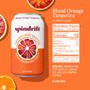 Spindrift Sparkling Water, Blood Orange Tangerine Flavored, Made with Real Squeezed Fruit, 12 Fl Oz Cans, Pack of 24 (Only 12 Calories per Can) (EXP 05/10/27)