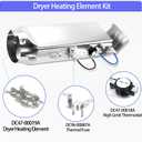 Dryer Heating Element Kit for sam-sung DVE45R6100P/A3 DVE50M7450P/A3 DVE45R6100W/A3 DVE45N5300W/A3 DVE45T6000W/A3 DVE50T5300C/A3 DV395ETPASU/A1 DV220AEW/XAA DV393ETPARA/A1 DVE50M7450W/A3 DV330AEW/XAA