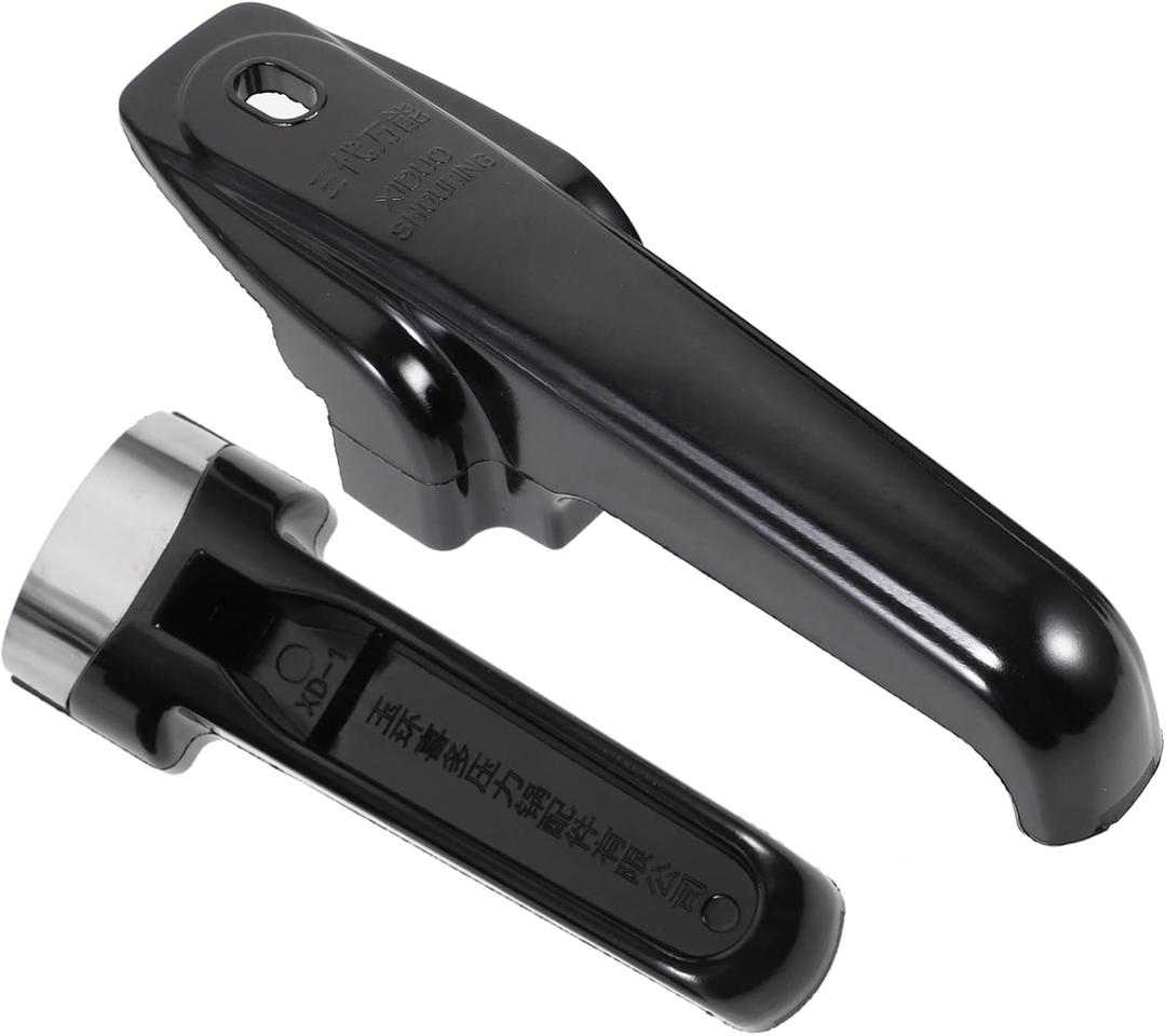 1Set Cooker Handle Replacement Heat Resistant Grip for Daily Use Ergonomic Design Lightweight and Compact for Various Cookware Safe and Practical Kitchen Accessory (18X5.3X5CM, Black)
