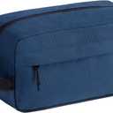 Vorspack Travel Toiletry Bag for Men - Hanging Toiletries Bag Water Resistant Travel Bag for Toiletries Accessories (Medium, Navy Blue)