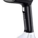 Steamer for Clothes -1800W with Wet/Dry Ironing Modes, 20-Second Heat-up, Detachable Water Tank, Heat-Resistant Gloves for Wrinkle Removal. Suitable for 120V Countries. Color: Black