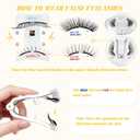 Magnetic Eyelashes with Applicator - CHENSPLEND Upgrade Soft Reusable Lashes + Cat Eye Style, Thick Look No Glue Needed, Easy Wear/Remove Magnetic False Lash Kit (CK03)