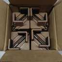 Adjustable Furniture Risers,4Pack Adjustable Bed Risers with Screw Clamp - Heavy Duty Sofa Tables Furniture Risers Fit for Square/Round Furniture Leg Diameter 0.8''-1.6'' (4Inch Brown)