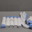 T.FORING 5 Gallon Trash Bags Drawstring 1.1 Mil - 120 Count 18 Liter Small Garbage Bags for Bathroom, Strong Unscented White Plastic Wastebasket Bin Liners for Kitchen Office Toilet and Bedroom