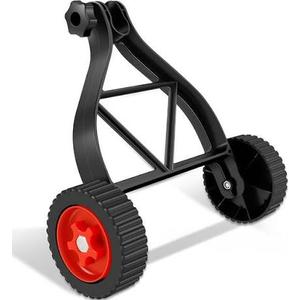 String Trimmer Support Wheels, Adjustable Lawn Mower Wheel Kit for 26-28 mm Shaft Eater, Metal Roller Set for Garden Weeding(26)