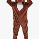 Halloween Christmas Unisex Kids Flannel Cosplay Onesie Costume Outfit Suit for Girls and Boys