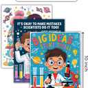 CNTG Design Motivational STEM Posters – Set of 4, 8x10 Inch Unframed Wall Art – Inspirational Science & Programming Quotes for Classroom, Study Room, or Office Decor (STEM Learning)