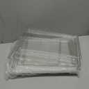 DILIBRA 4 Packs Clear Plastic Handbag Storage Organizer for Closet, Small Acrylic Display Box for Handbag, Stackable Storage Boxes Bag Organizer with Magnetic Door for Purse Clutch Wallet Book