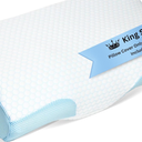 Derila King Size Cooling Pillowcase | Optimal Temperature Control for Your Memory Foam Pillow for Perfect Sleep. Quality Material White Pillowcase ensures Anti Snore Pillows