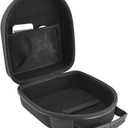 Geekria Shield Case for Large-Sized Over-Ear Headphones, Replacement Protective Hard Shell Travel Carrying Bag with Cable Storage, Compatible with Audio-Technica ATH-AD990X, AKG K701 (Black)