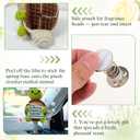 20th Anniversary Wedding Gift, Crochet Turtle Car Bobblehead with Scented Bag, 20 Year Wedding Anniversary Keepsake for Couple, Traditional 20th Anniversary Car Dashboard Gifts for Couple