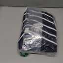 Hongsui Women's Color Block Striped Sweaters Button Up Crewneck Pullover Ribbed Knit Sweater Tops (Navy, Small)