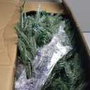 5 ft. Pre-Lit Snowy Christmas Hinged Tree 11 Flash Modes with 250 Multi-Color Lights