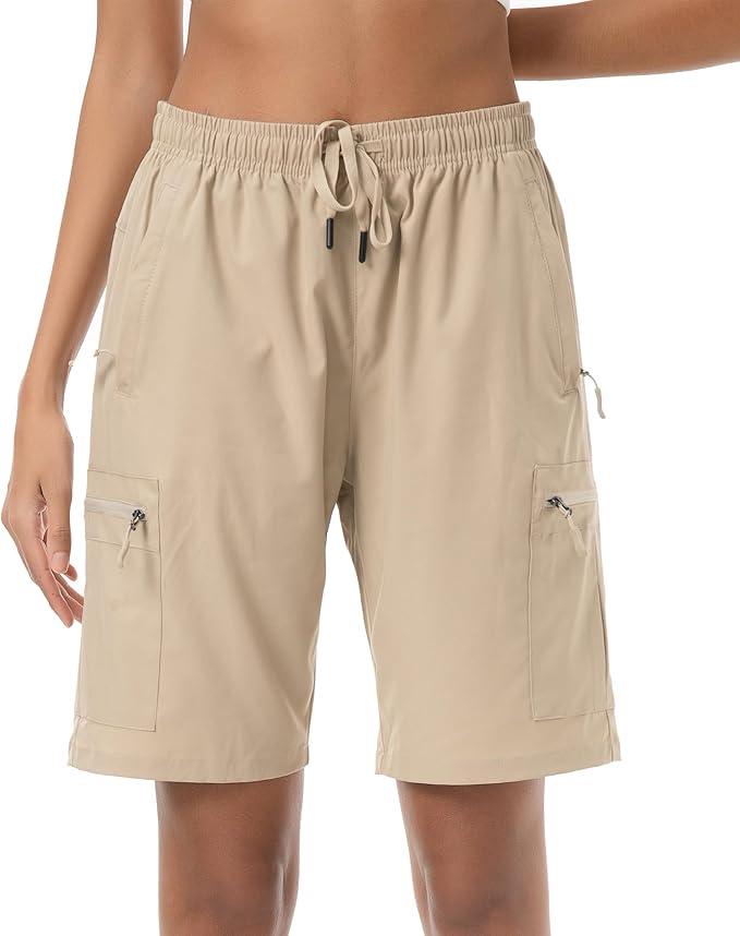 Men's Quick Dry Hiking Shorts Lightweight Running Gym Outdoor Active Shorts with Zipper Pockets 3XL