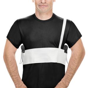 Deep Concealment Shoulder Holster Elastic Tactical Underarm Gun Holster for Men Women (M 33"-38", White)