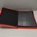 Card Binder with 1024 Cards,16 Pocket Trading Card Binder Includes 32 Page Storage Sleeves,Collection Card Album,Card Holder to Organize and Protect Cards,Red
