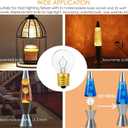 Lava Lamp Bulb 25 Watt, E17 Intermediate Base,The Lava Original Replacement for 14.5-Inch Lava Lamp, Soft Warm White Glow, Long Life, High Temp Resistance, High-Output Heat S11 (6PC-25W)