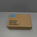 Veise Fingerprint Door Lock with 2 Lever Handles - Keyless Entry Door Lock, Electronic Keypad Deadbolt, Digital Smart Code & Front Handle Sets, Auto-Locking, Easy Installation, Matte Black